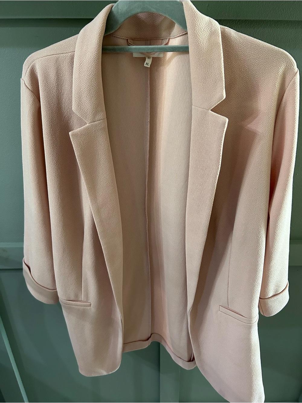 Maurices Light Blush Open-Front Blazer